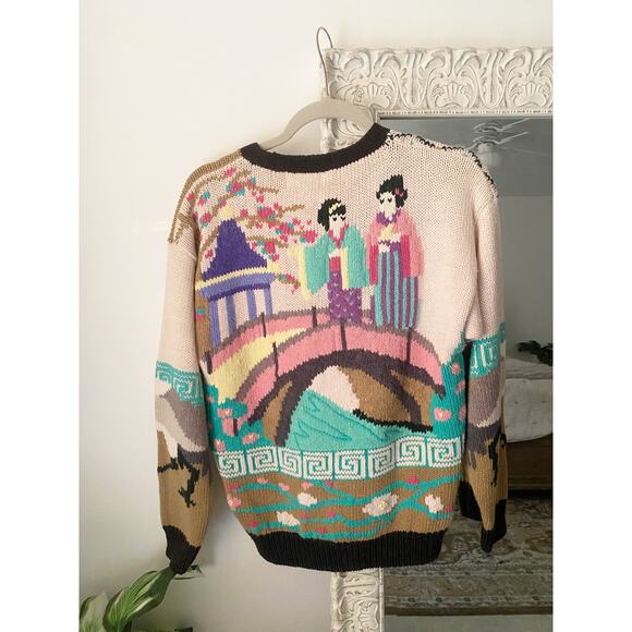 Vintage Embroidered Knit Sweater - Picture 6 of 6